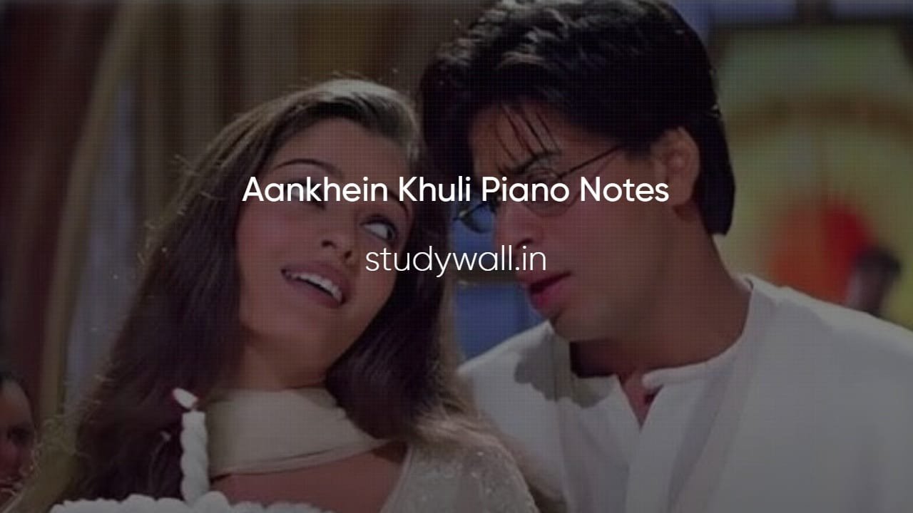 Aankhein Khuli Piano Notes