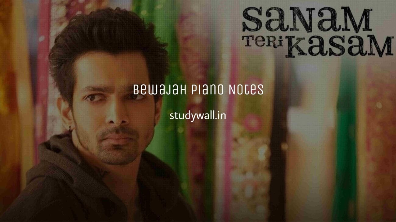 Bewajah Piano Notes