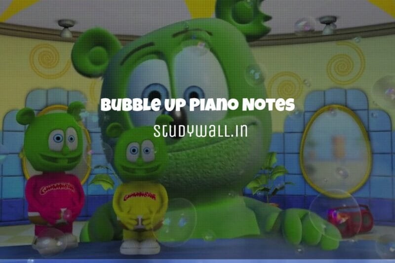 Bubble Up Easy Piano Notes | Gummibär