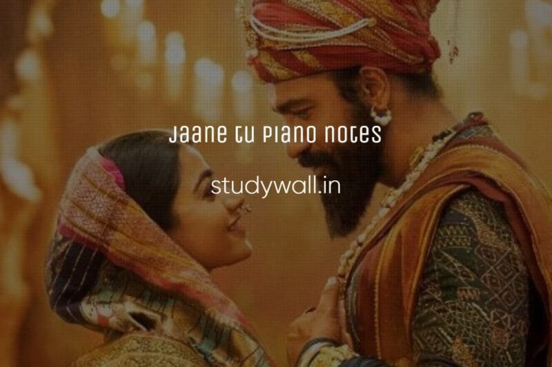 Jaane Tu Easy Piano Notes | Chhaava