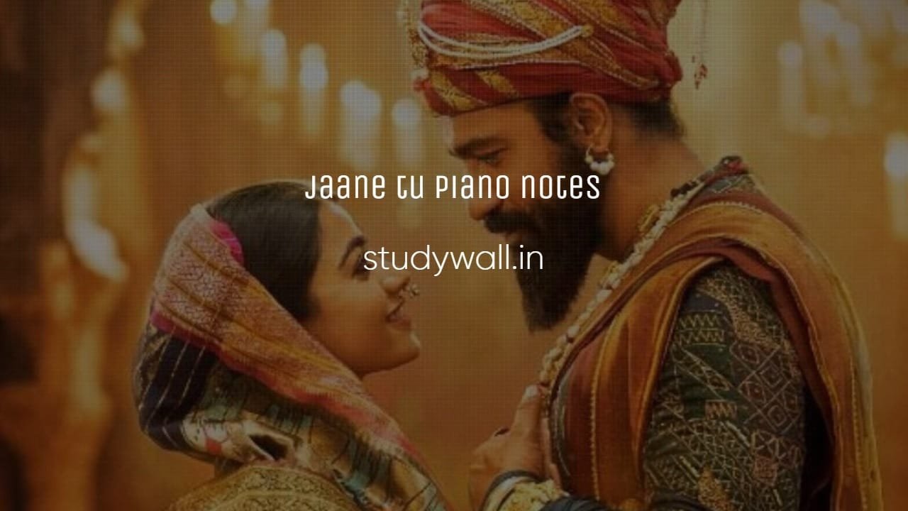 Jaane Tu Piano Notes