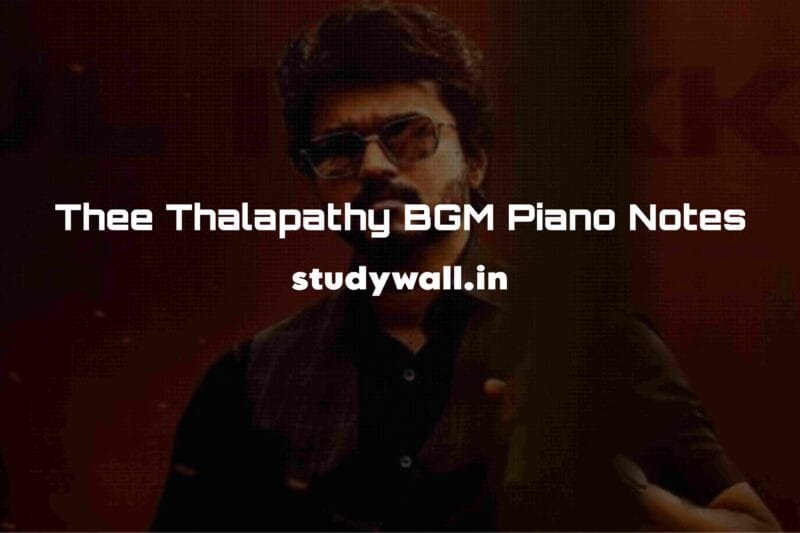Thee Thalapathy BGM Easy Piano Notes